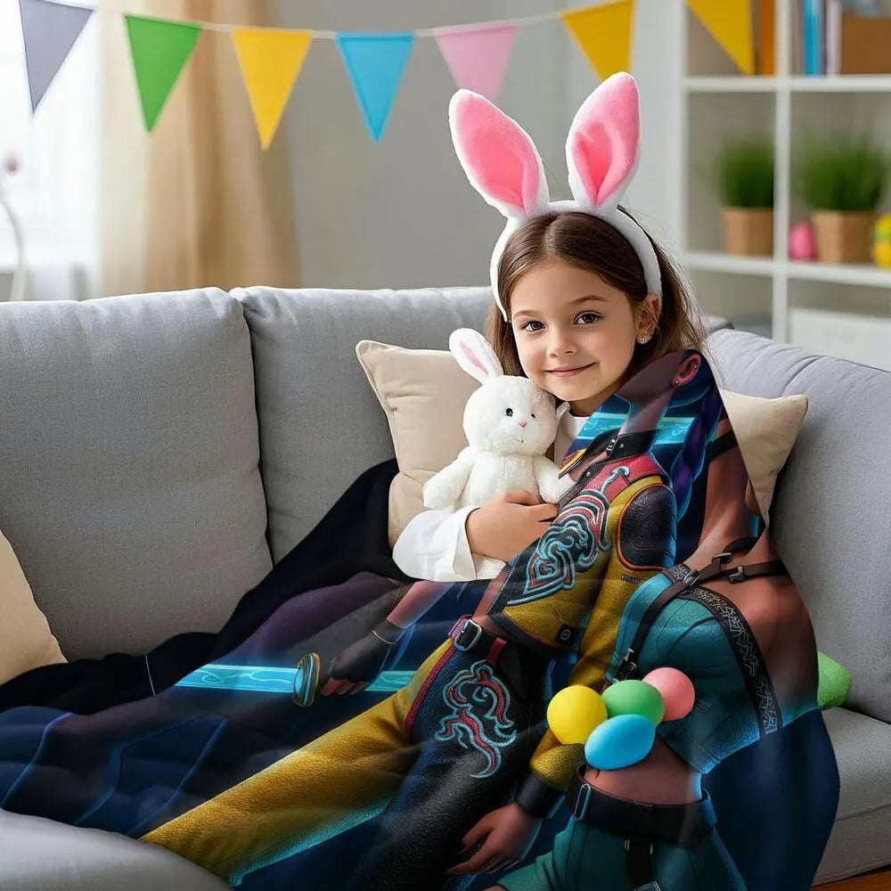 K-POP Demon Hunters Anime Characters Multipurpose Throw Blanket