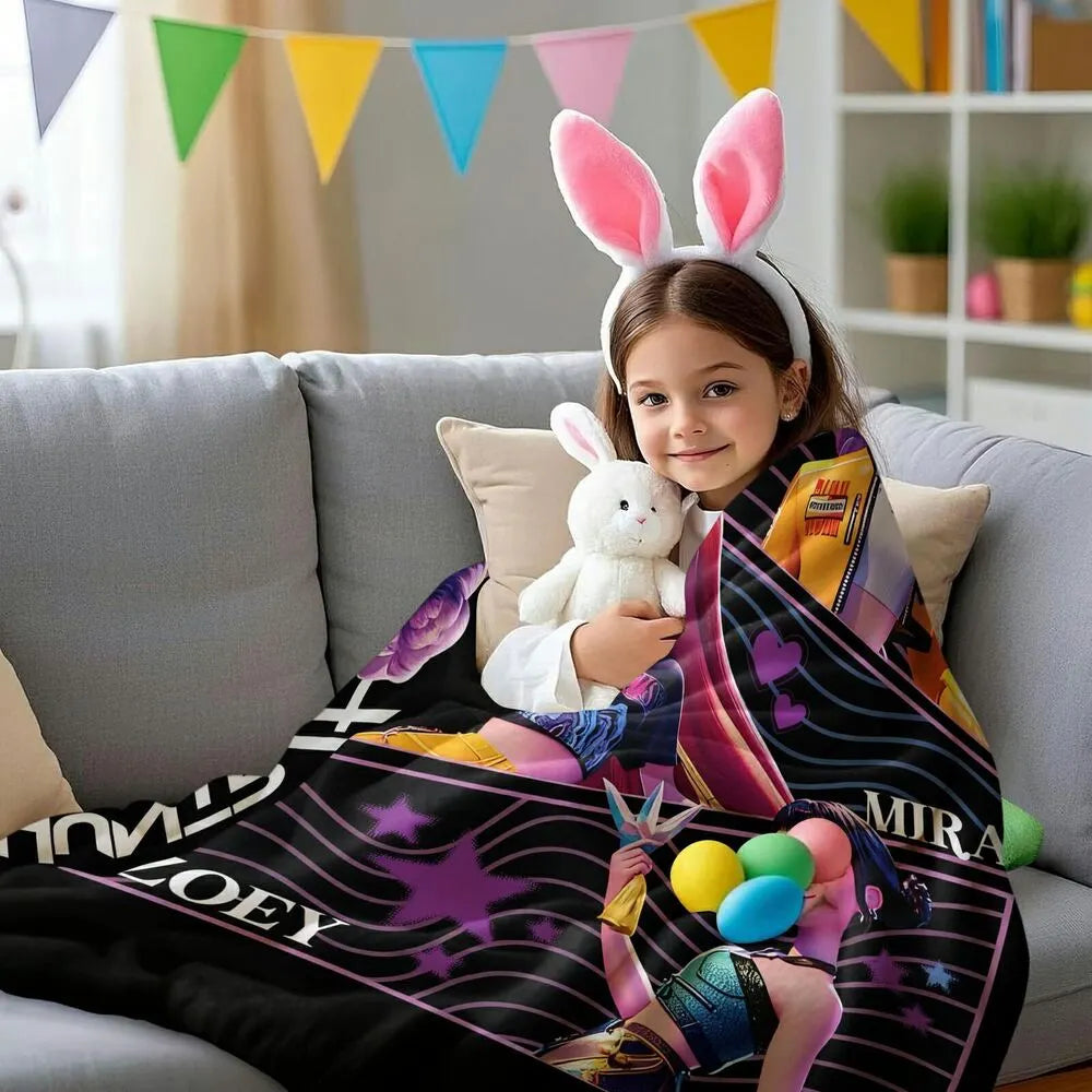 K-POP Demon Hunters Anime Characters Multipurpose Throw Blanket