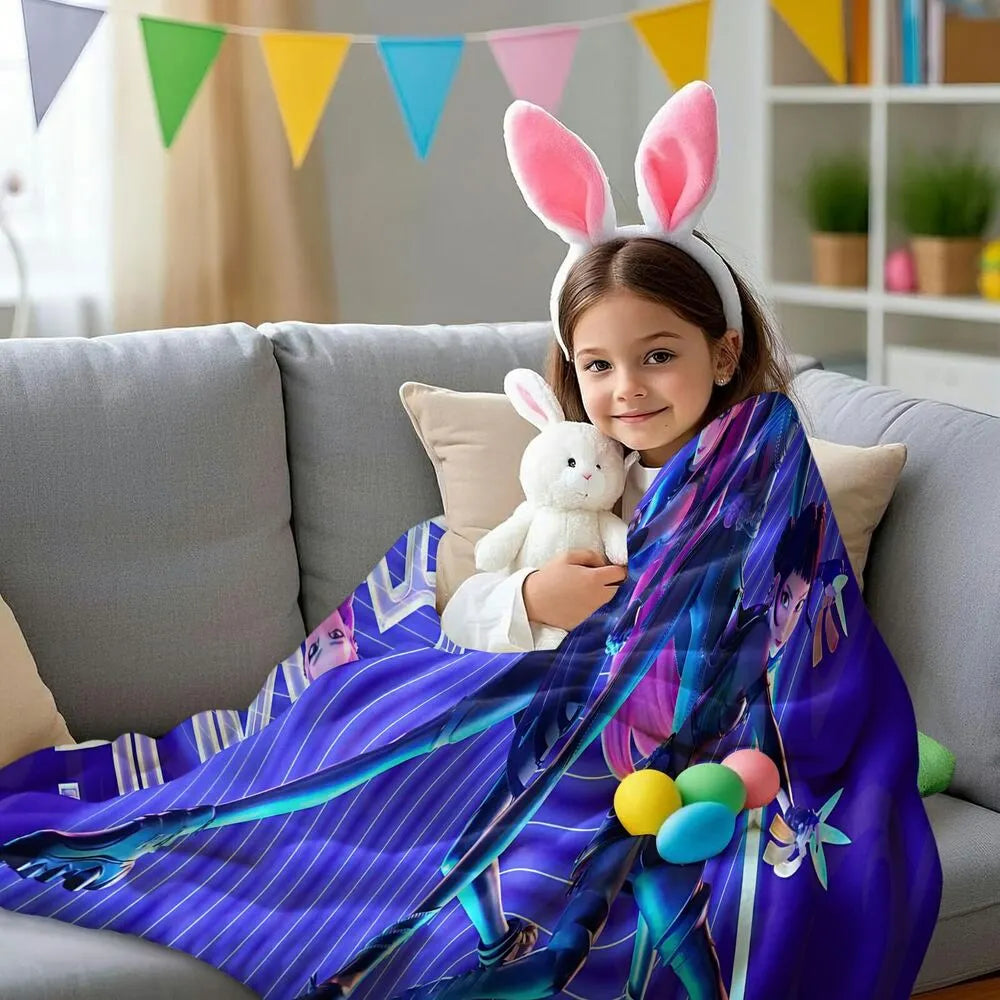 K-POP Demon Hunters Anime Characters Multipurpose Throw Blanket