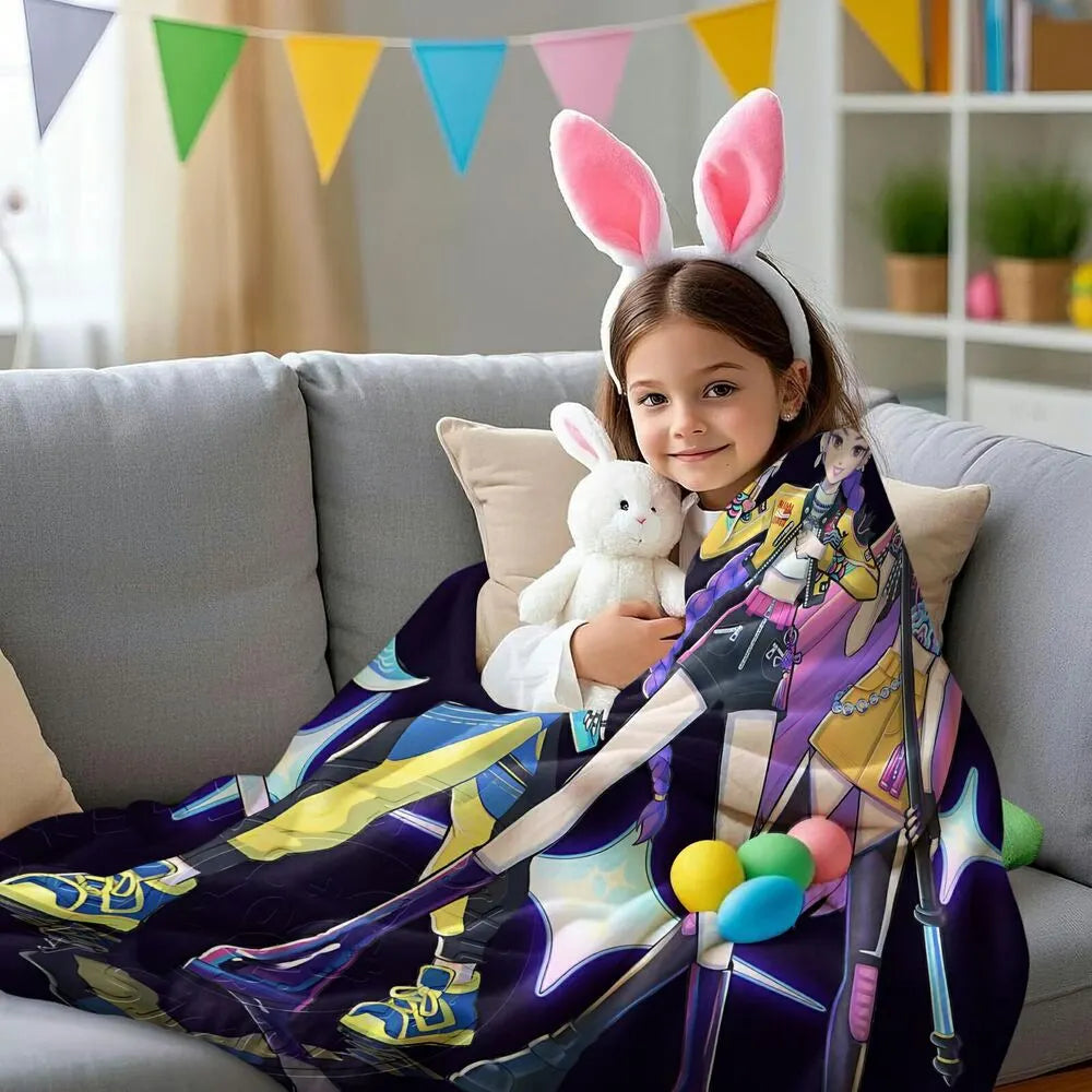 K-POP Demon Hunters Anime Characters Multipurpose Throw Blanket