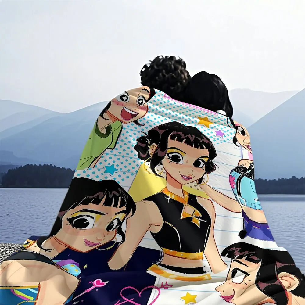 K-POP Demon Hunters Anime Characters Multipurpose Throw Blanket