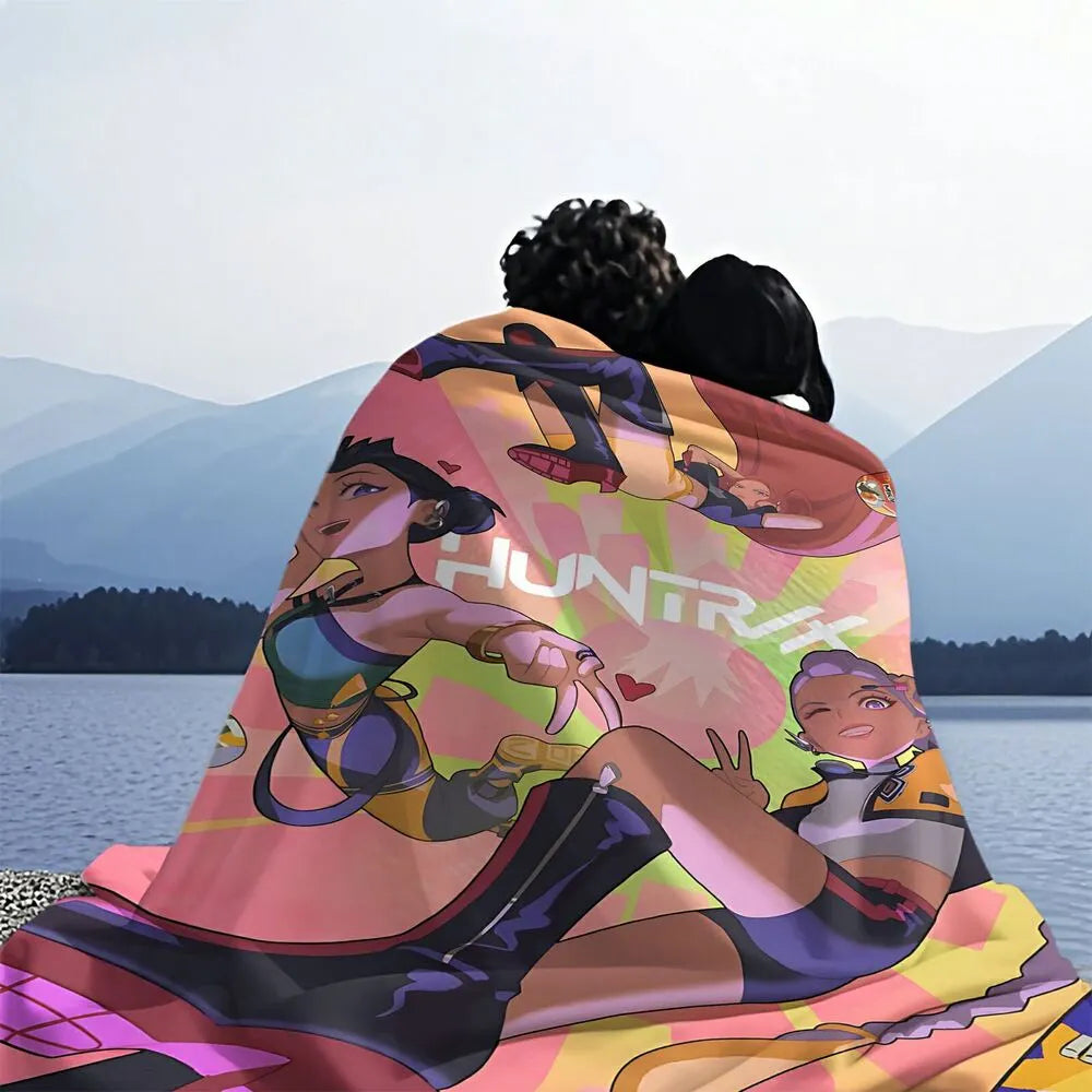 K-POP Demon Hunters Anime Characters Multipurpose Throw Blanket