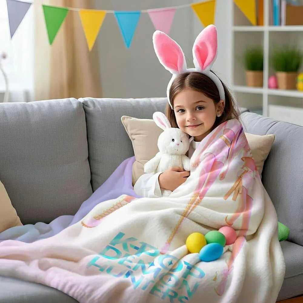 K-POP Demon Hunters Anime Characters Multipurpose Throw Blanket