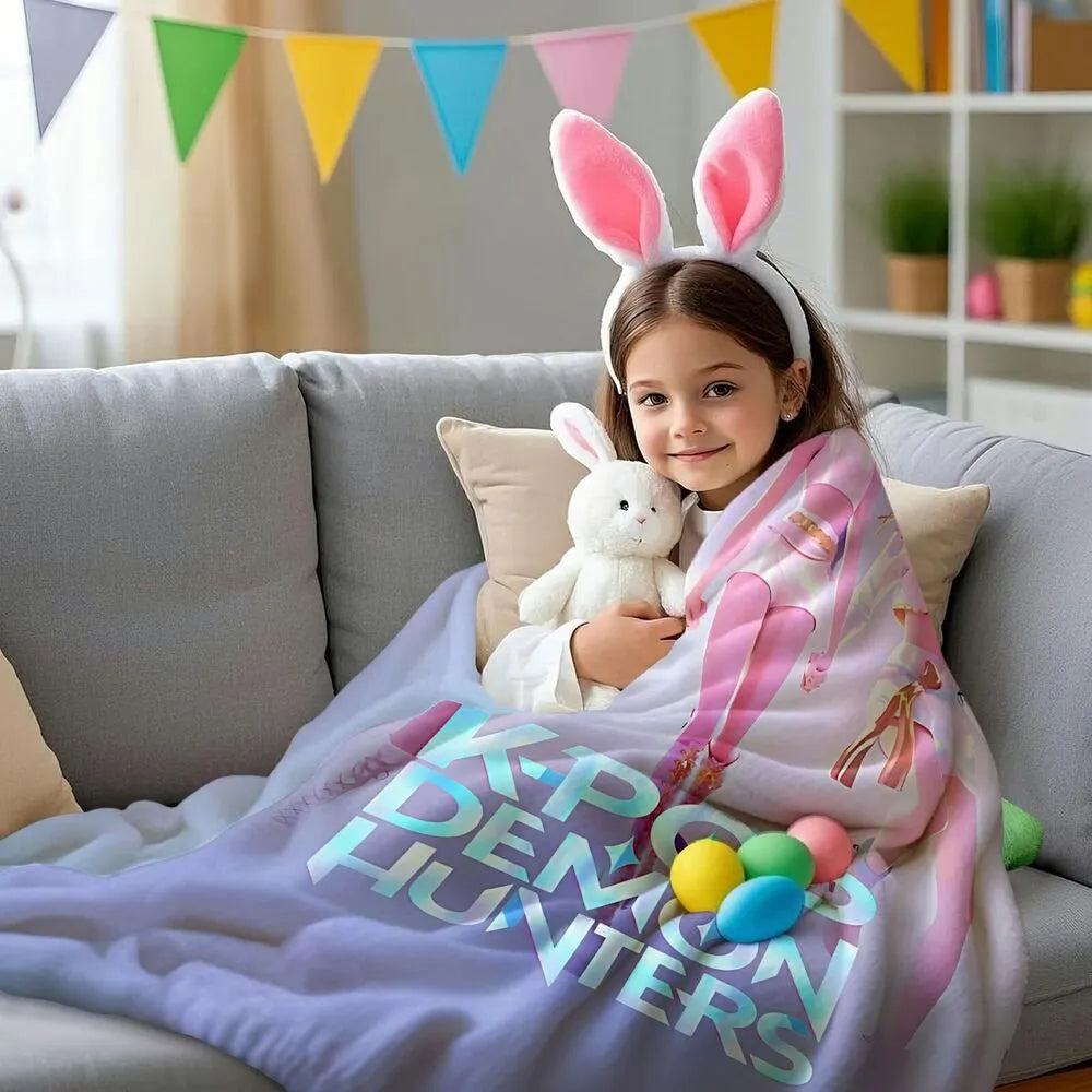 K-POP Demon Hunters Anime Characters Multipurpose Throw Blanket