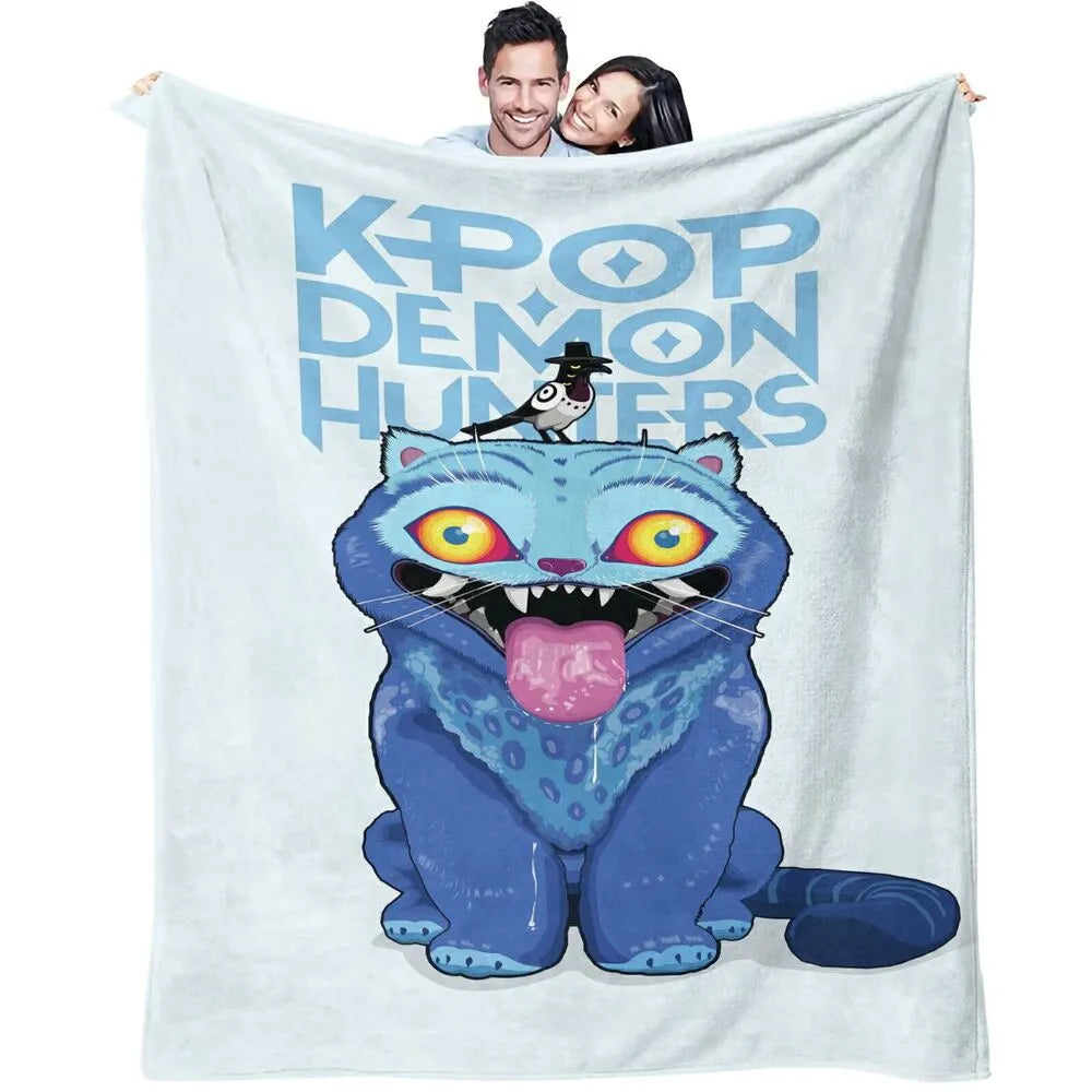 K-POP Demon Hunters Anime Monster Character Multipurpose Throw Blanket