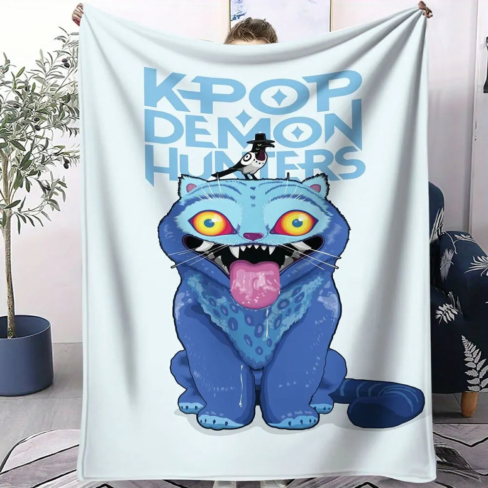 K-POP Demon Hunters Anime Monster Character Multipurpose Throw Blanket