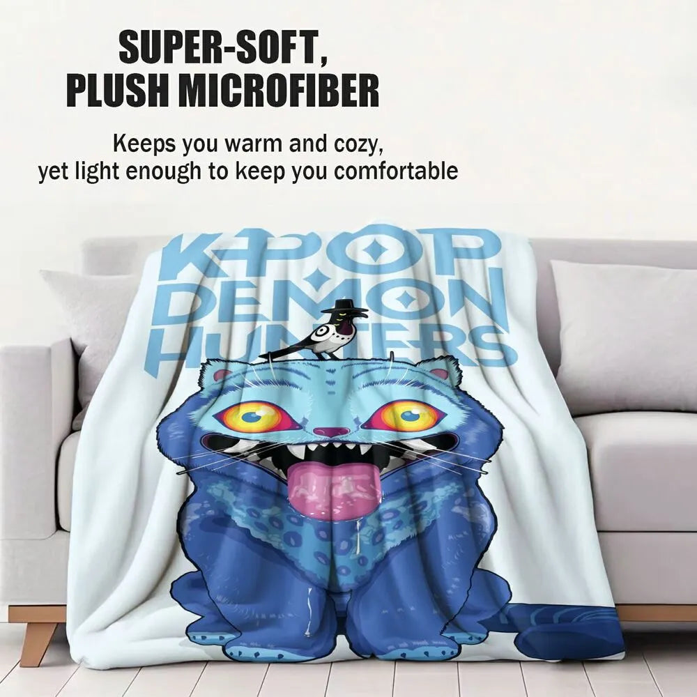 K-POP Demon Hunters Anime Monster Character Multipurpose Throw Blanket