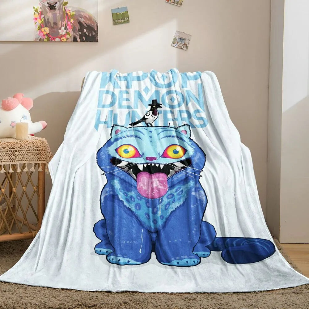 K-POP Demon Hunters Anime Monster Character Multipurpose Throw Blanket