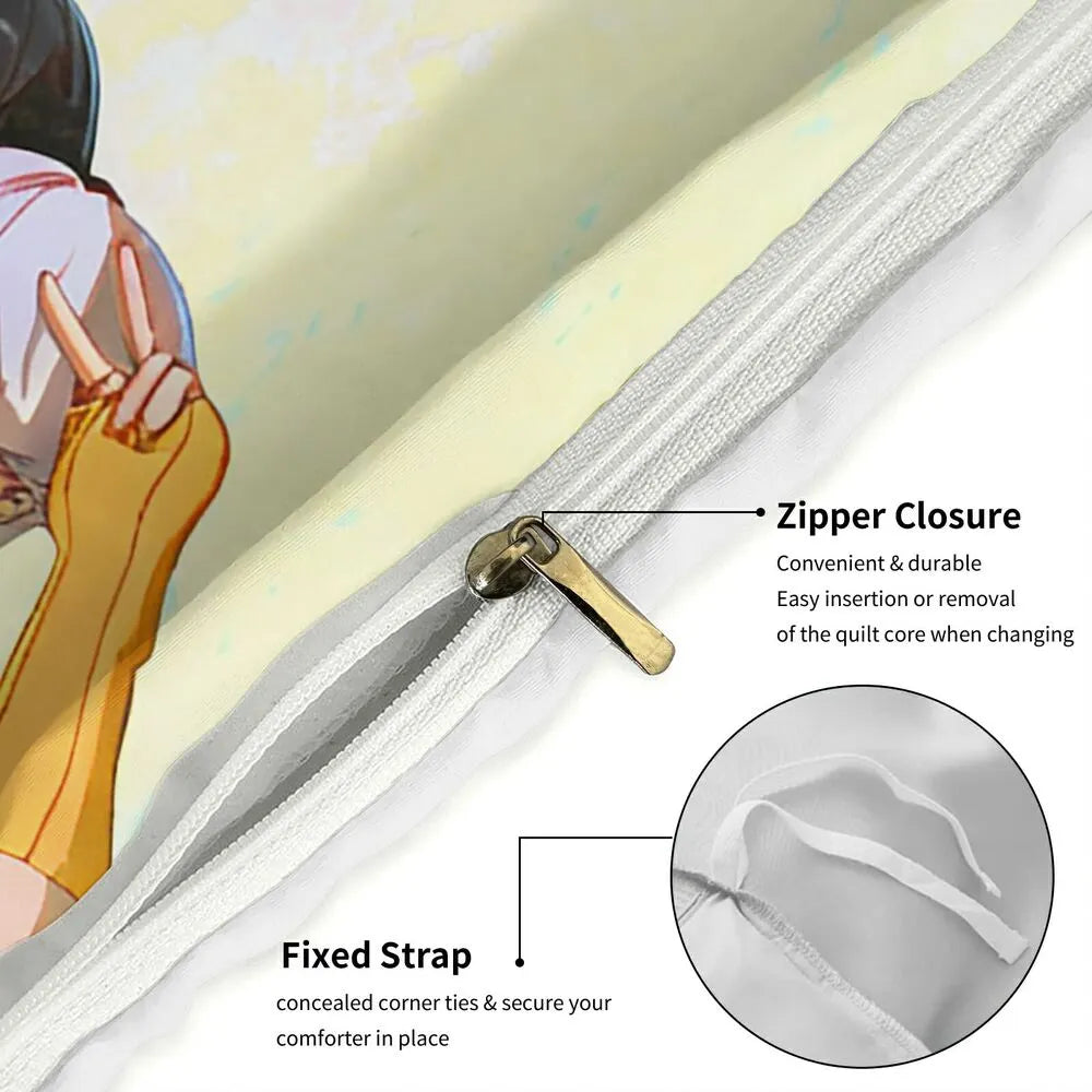 K-POP Demon Hunters Casual Dining Anime Group Bedding Set