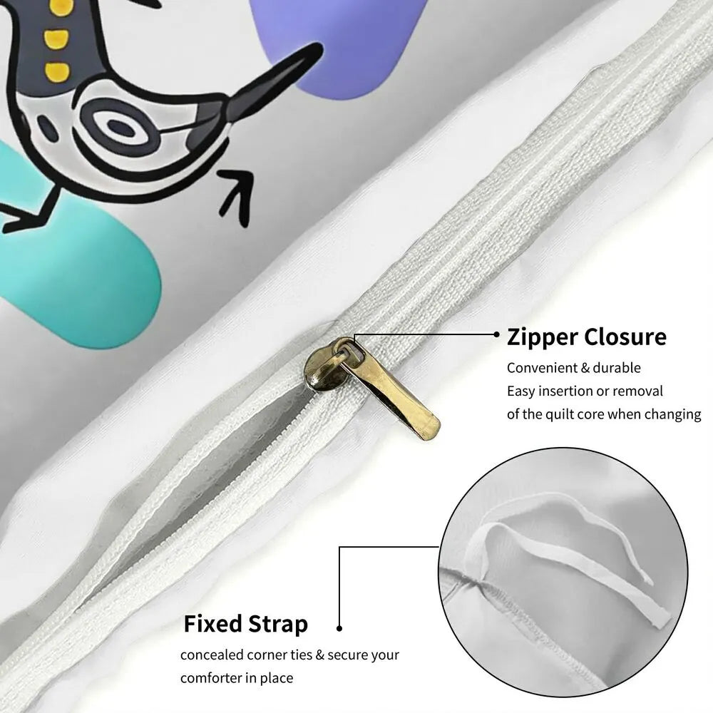 K-POP Demon Hunters Chibi Anime Group Bedding Set