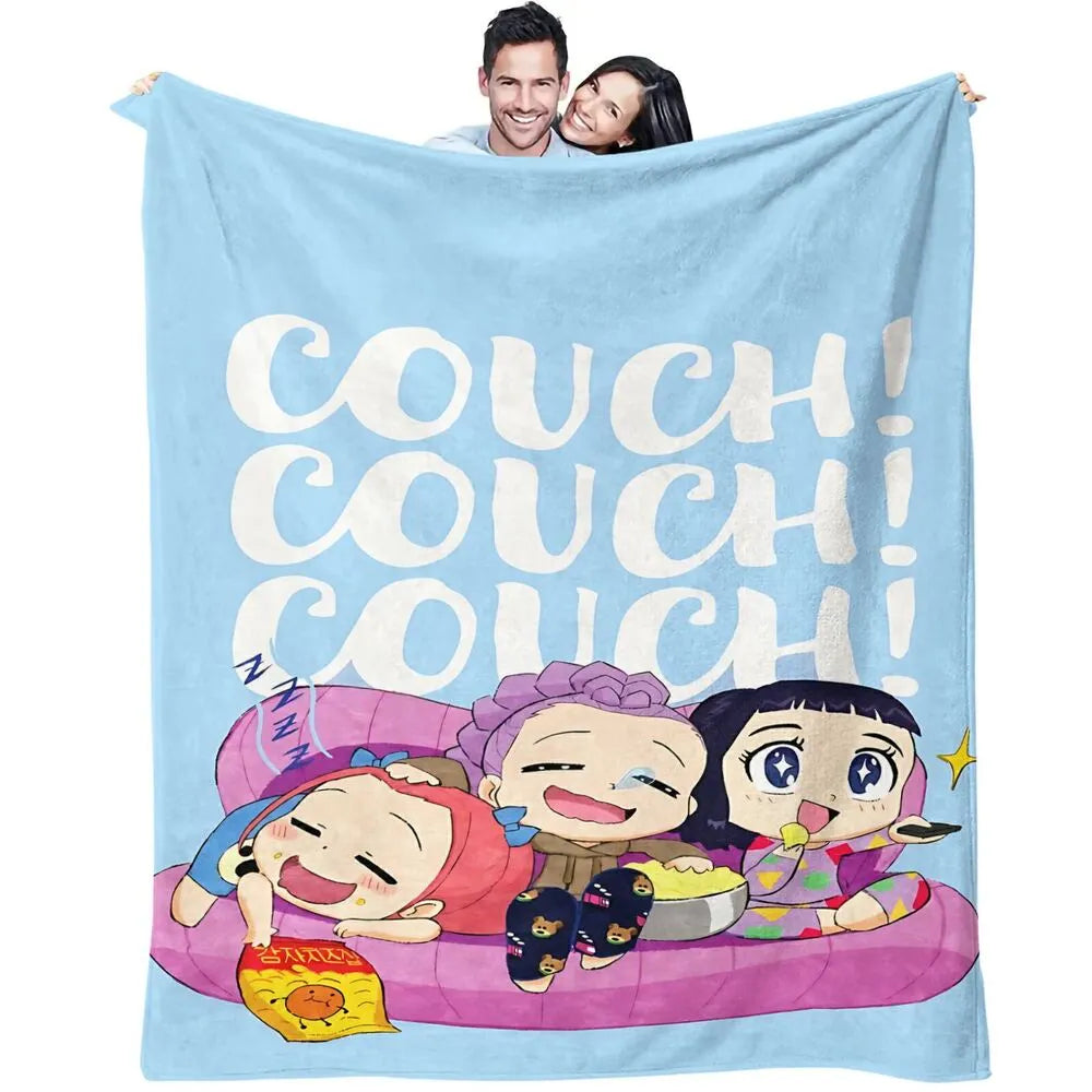 K-POP Demon Hunters Chibi Characters Multipurpose Throw Blanket