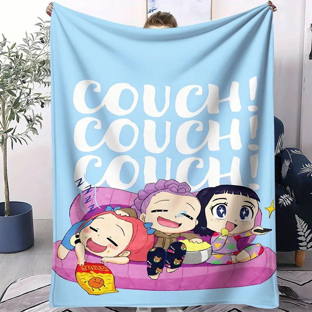 K-POP Demon Hunters Chibi Characters Multipurpose Throw Blanket