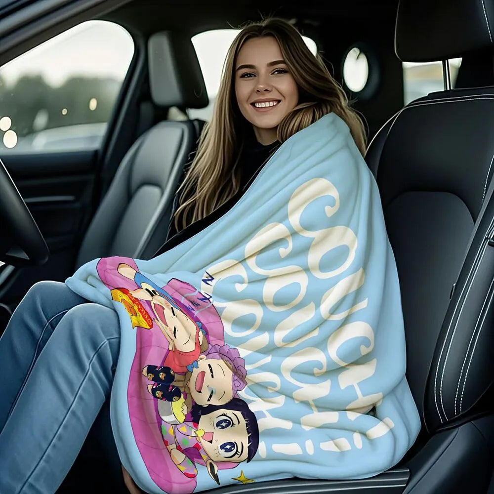 K-POP Demon Hunters Chibi Characters Multipurpose Throw Blanket