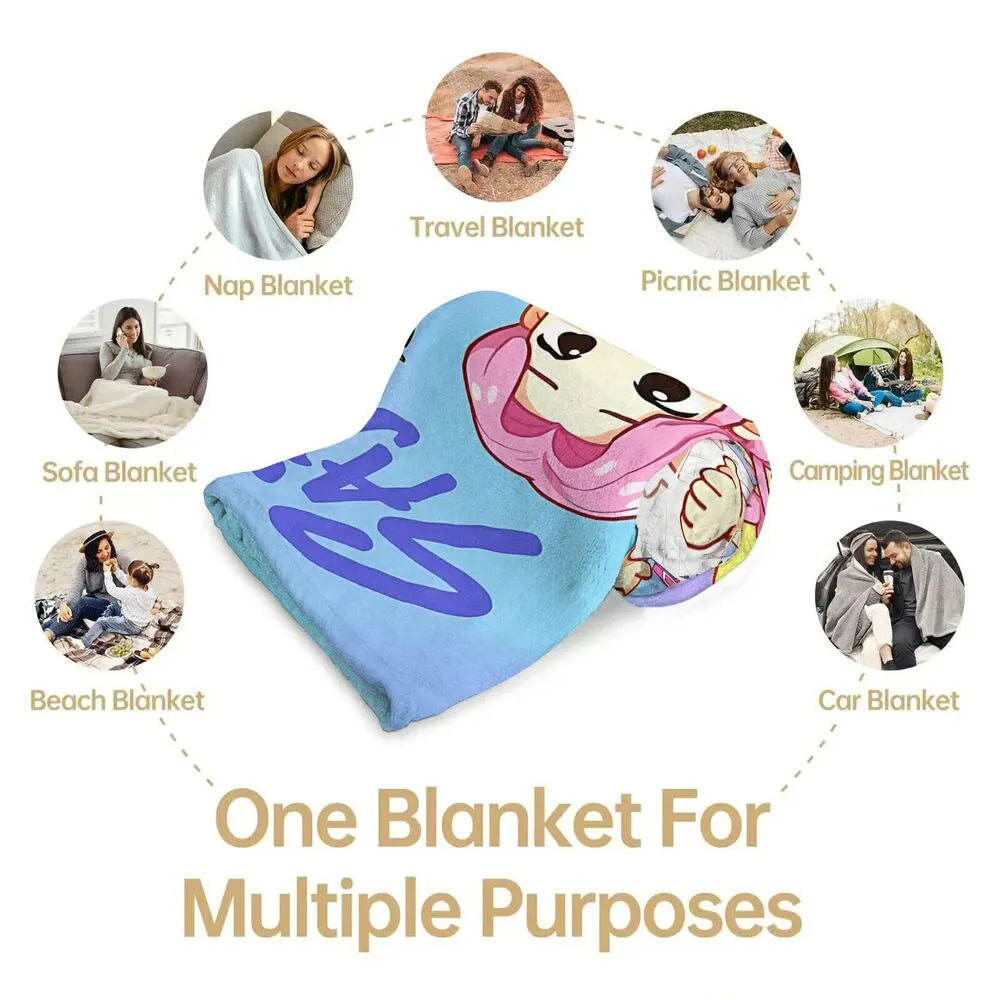 K-POP Demon Hunters Cute Anime Characters Multipurpose Throw Blanket