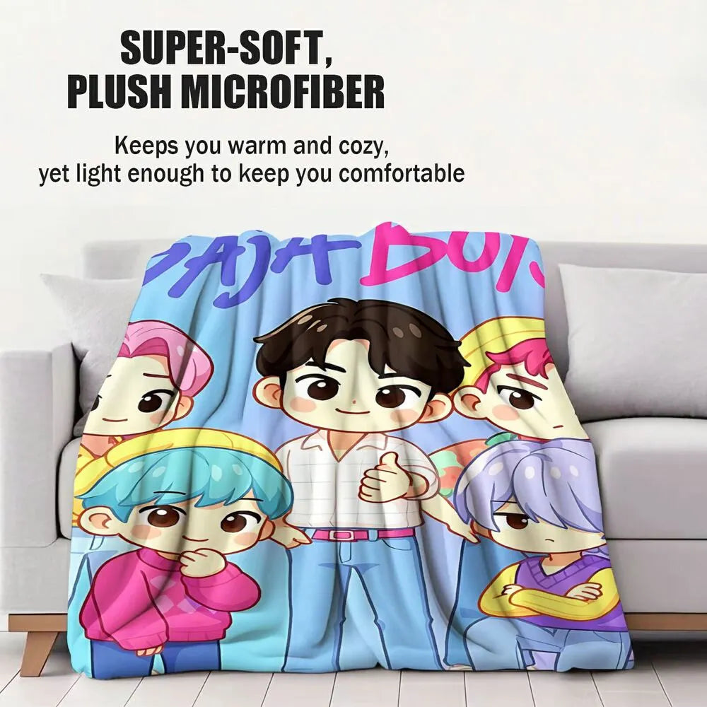 K-POP Demon Hunters Cute Anime Characters Multipurpose Throw Blanket