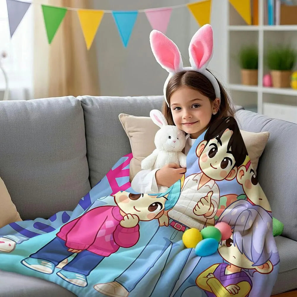 K-POP Demon Hunters Cute Anime Characters Multipurpose Throw Blanket