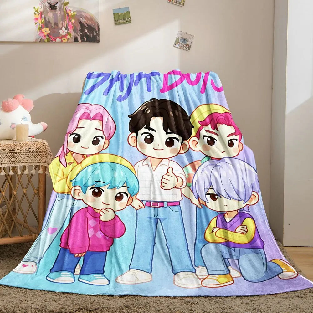 K-POP Demon Hunters Cute Anime Characters Multipurpose Throw Blanket