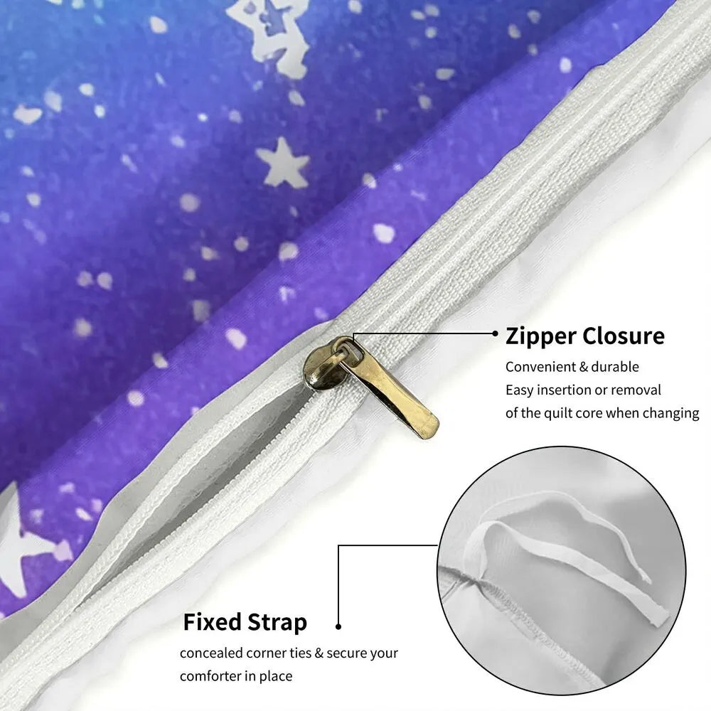 K-POP Demon Hunters Galaxy Anime Girl Group Bedding Set