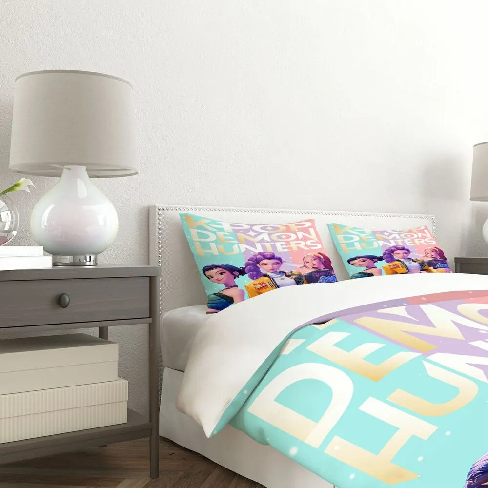 K-POP Demon Hunters Girl Group Anime Bedding Set