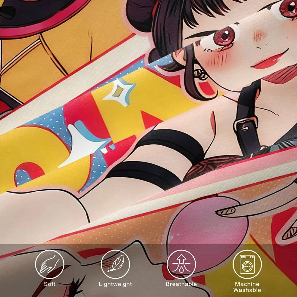 K-POP Demon Hunters Girl Group Cartoon Bedding Set Duvet Cover and Pillowcases