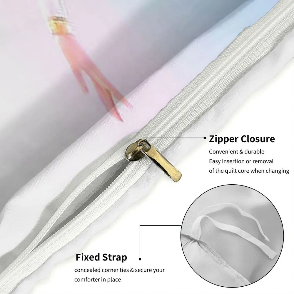 K-POP Demon Hunters Girl Group Pastel Anime Bedding Set