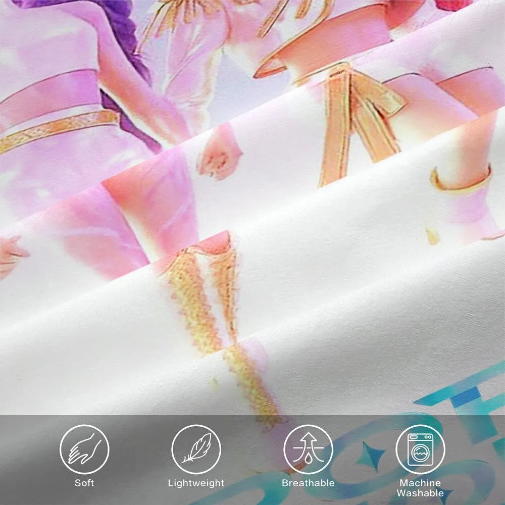 K-POP Demon Hunters Girl Group Pastel Anime Bedding Set