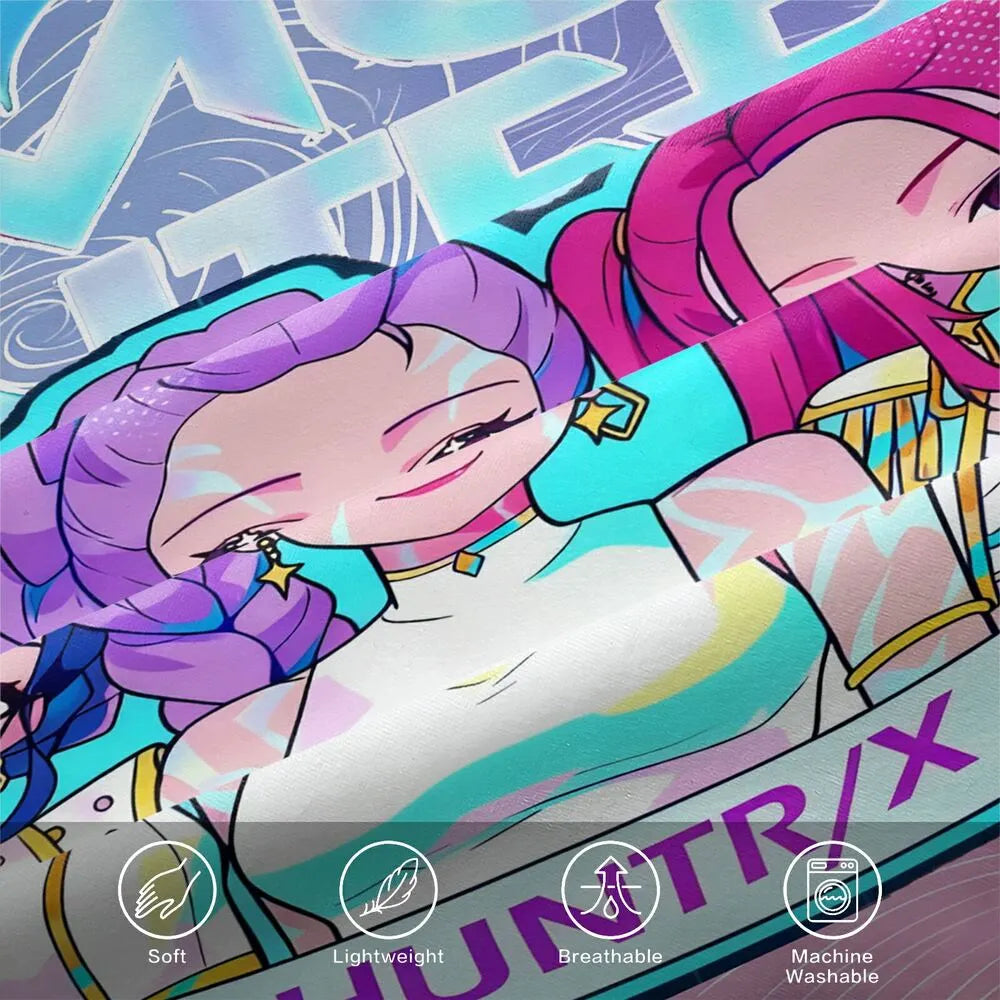 K-POP Demon Hunters HUNTR/X Anime-Style Bedding Set