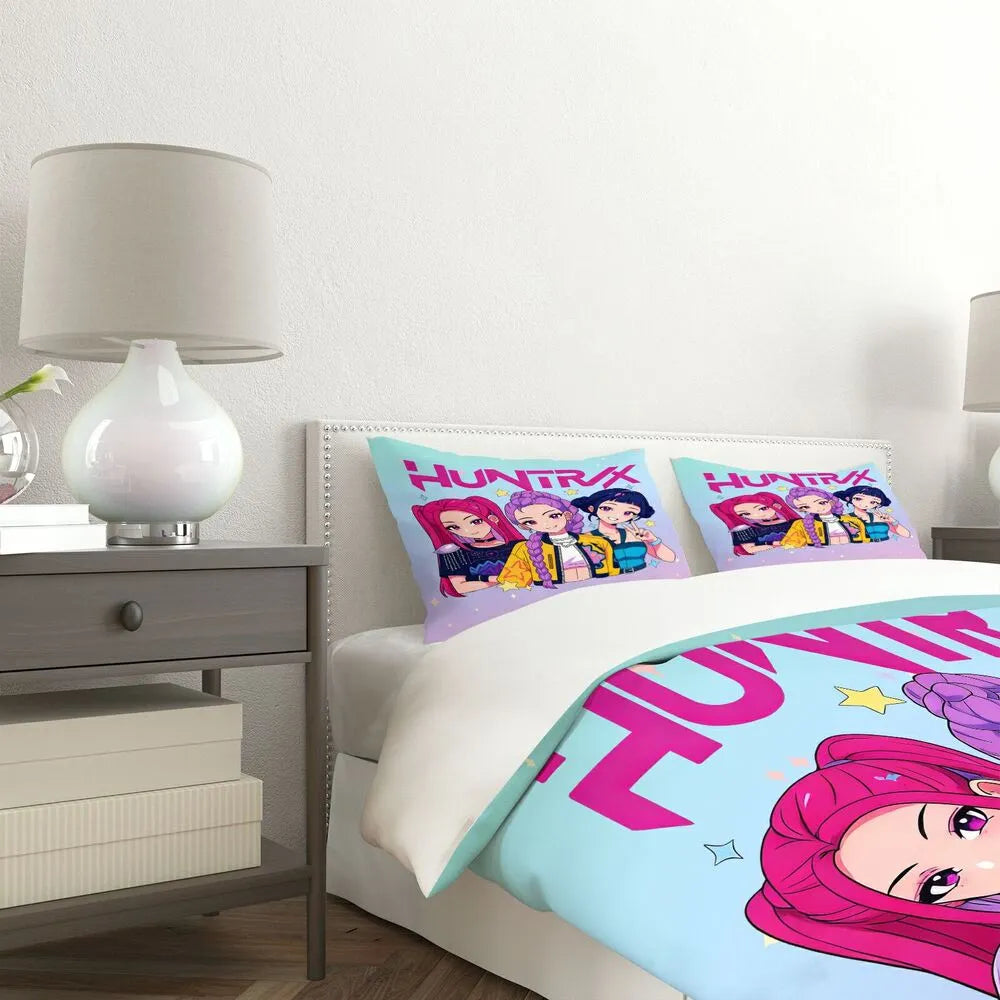 K-POP Demon Hunters HUNTR/X Girl Group Anime Bedding Set
