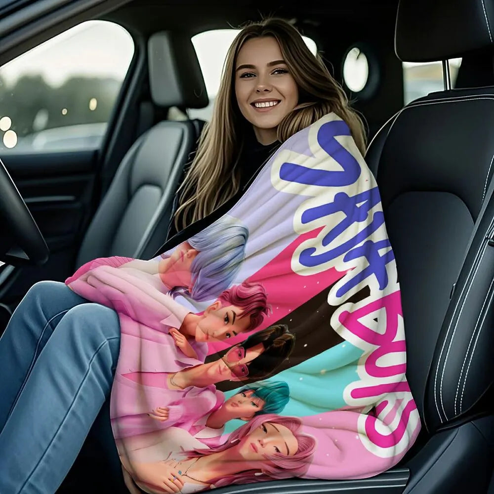 K-POP Demon Hunters Inspired SAJA Boys Anime Characters Multipurpose Throw Blanket