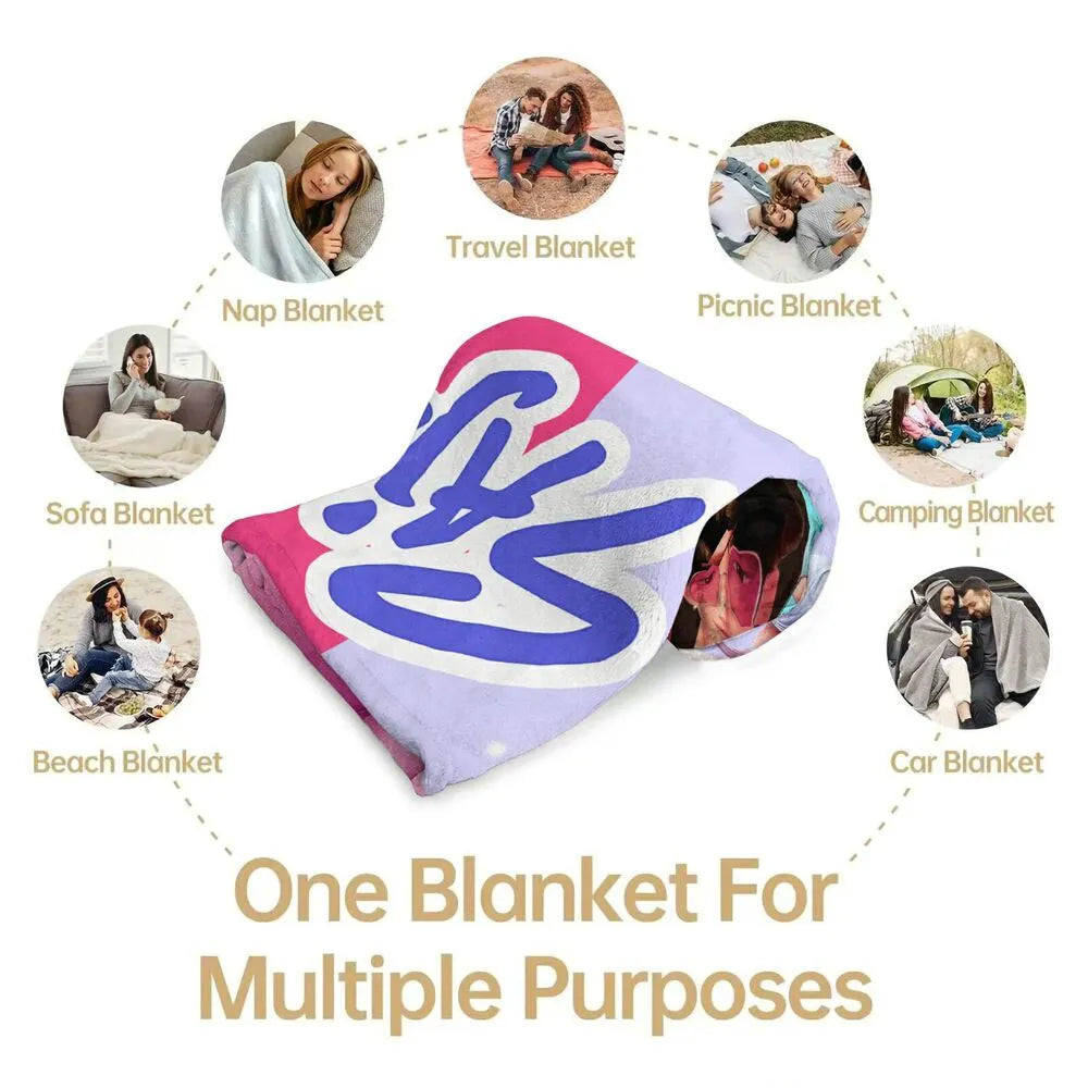 K-POP Demon Hunters Inspired SAJA Boys Anime Characters Multipurpose Throw Blanket