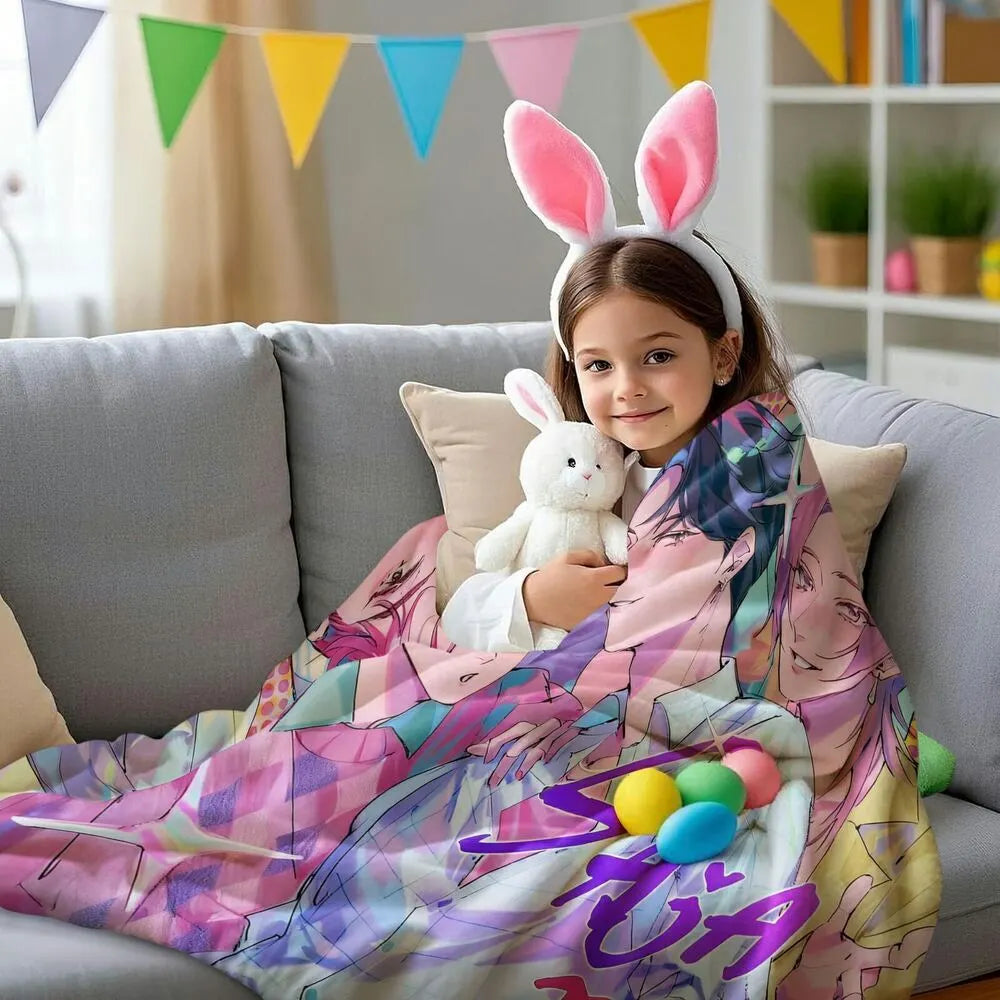 K-POP Demon Hunters Inspired SAJA Boys Anime Characters Multipurpose Throw Blanket