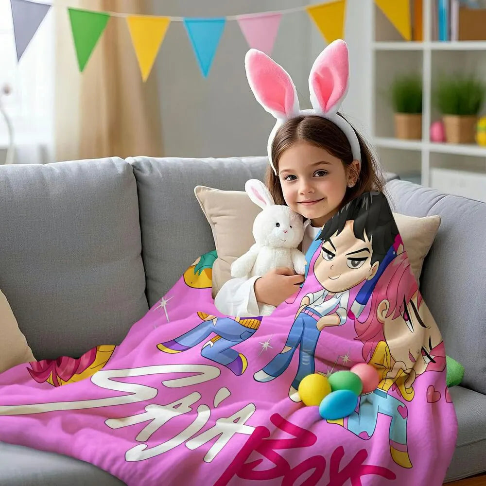 K-POP Demon Hunters Inspired SAJA Boys Anime Characters Multipurpose Throw Blanket