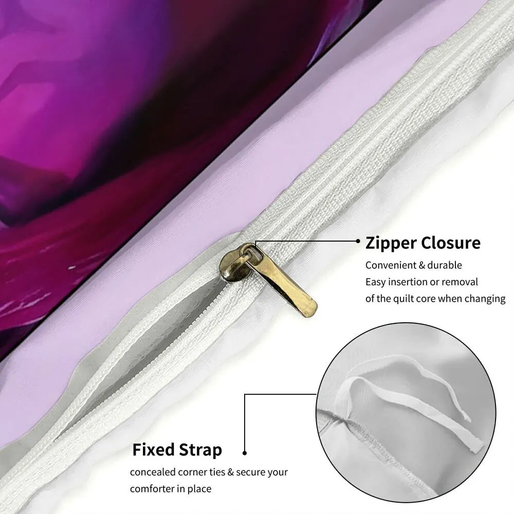 K-POP Demon Hunters Style Saja Boys Anime Bedding Set