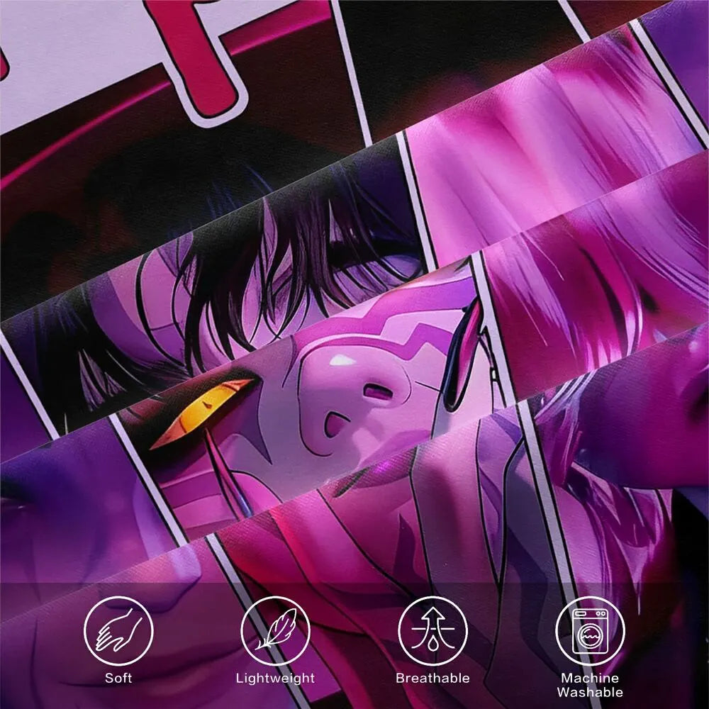 K-POP Demon Hunters Style Saja Boys Anime Bedding Set