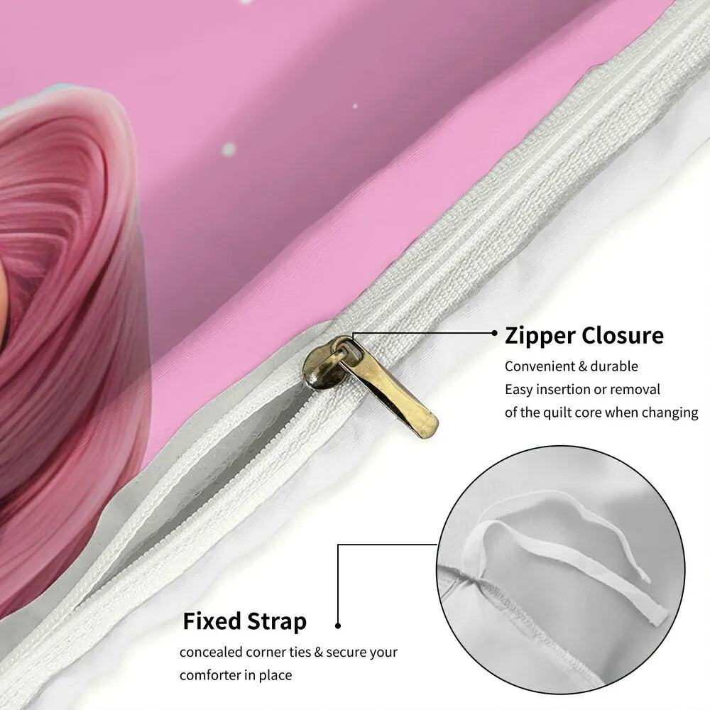 K-POP Demon Hunters Style Saja Boys Anime Boy Group Bedding Set