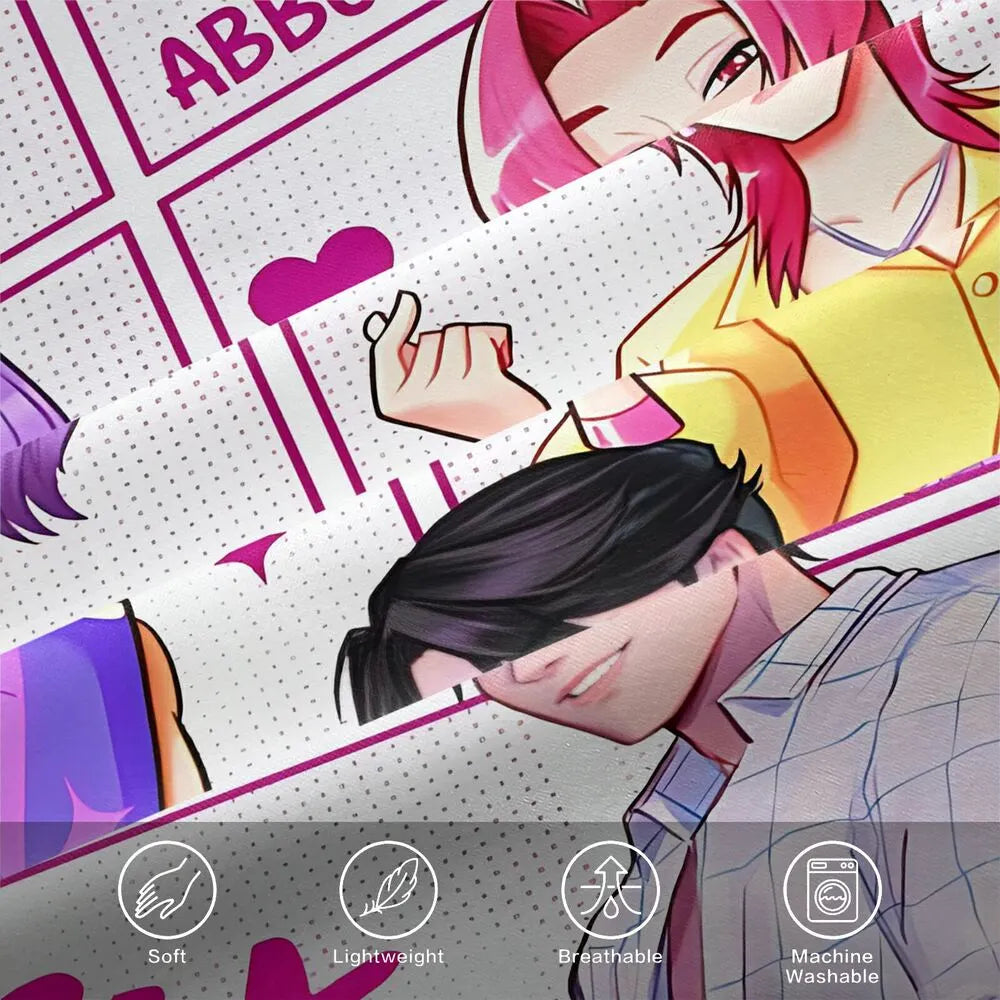 K-POP Demon Hunters Style Saja Boys Comic Anime Boy Group Bedding Set