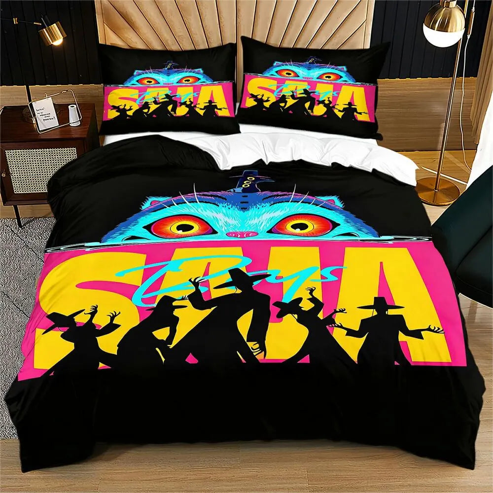 K-POP Demon Hunters Style Saja Boys Graphic Bedding Set