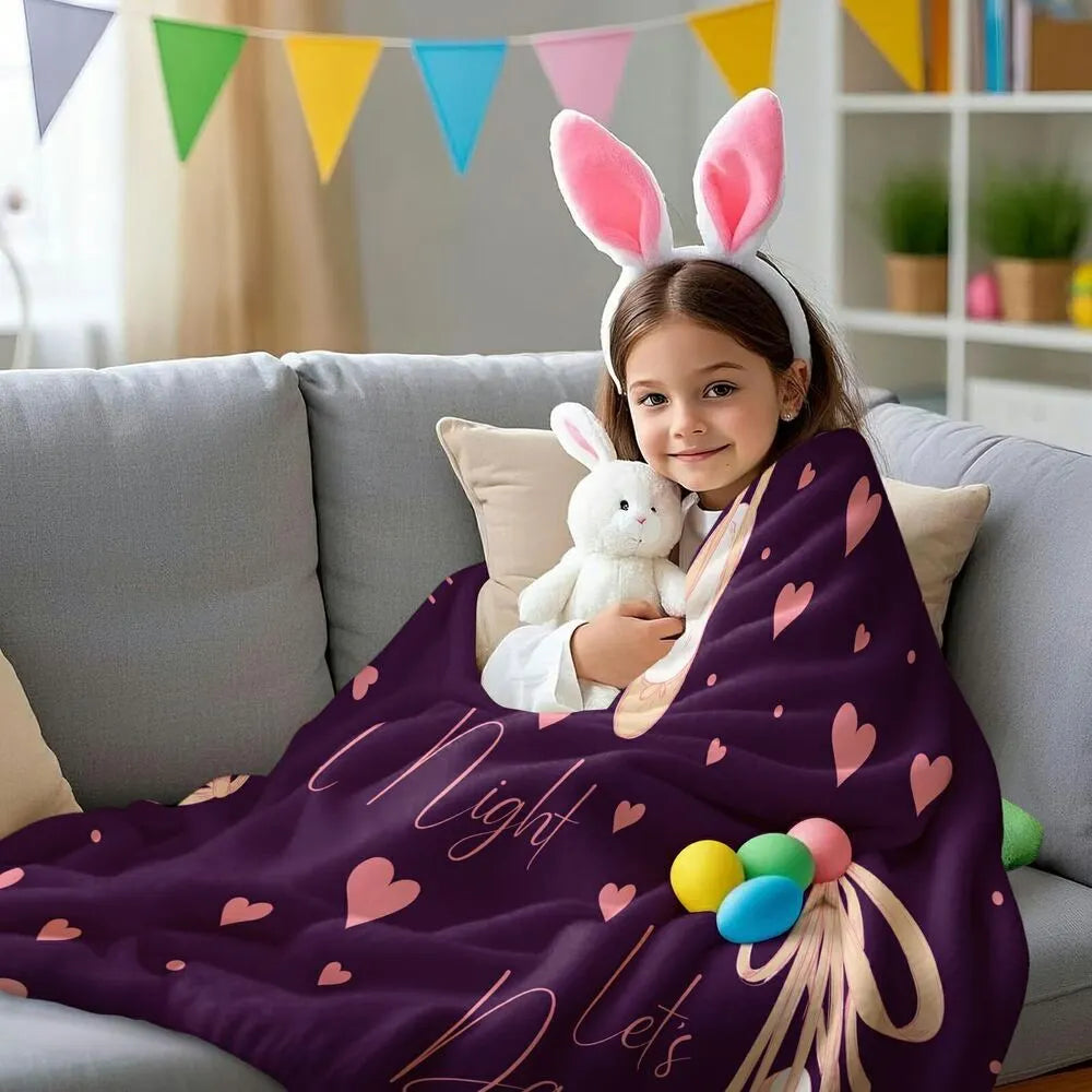 Let's Dance All Night Ballet Shoes and Hearts Pattern Multipurpose Throw Blanket