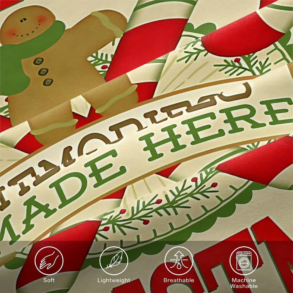 Merry Christmas Memories Made Here Christmas Gift Duvet Cover Set Kids Bedding Set