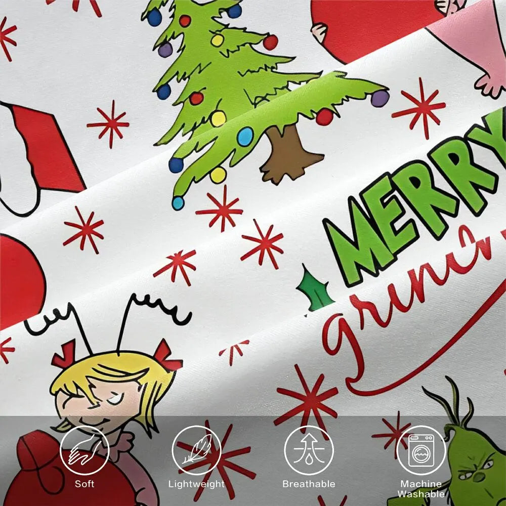 Merry Grinchmas Duvet Cover Set Kids Bedding Set