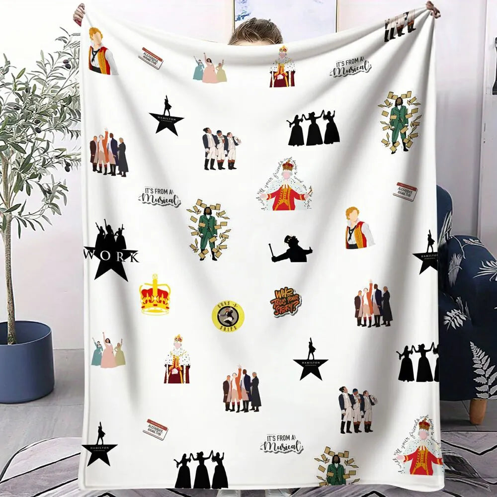 Musical Themed Multipurpose Throw Blanket