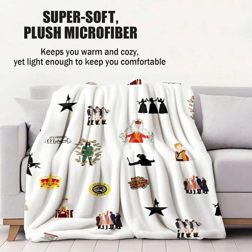Musical Themed Multipurpose Throw Blanket