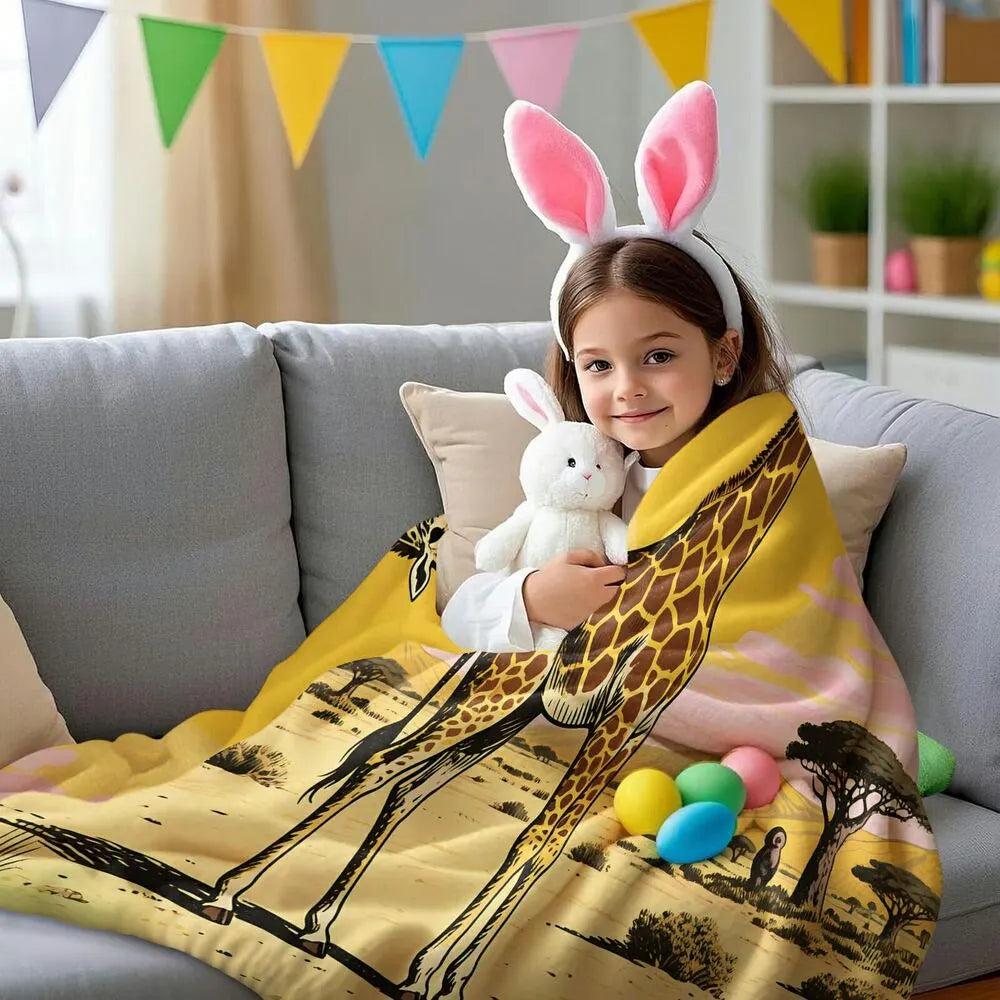 Safari Giraffe Multipurpose Throw Blanket