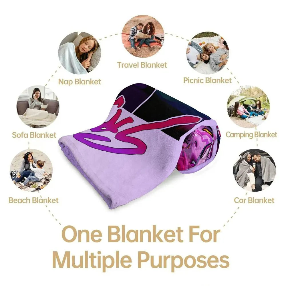 K-POP Demon Hunters Saja Boys Graphic Multipurpose Throw Blanket