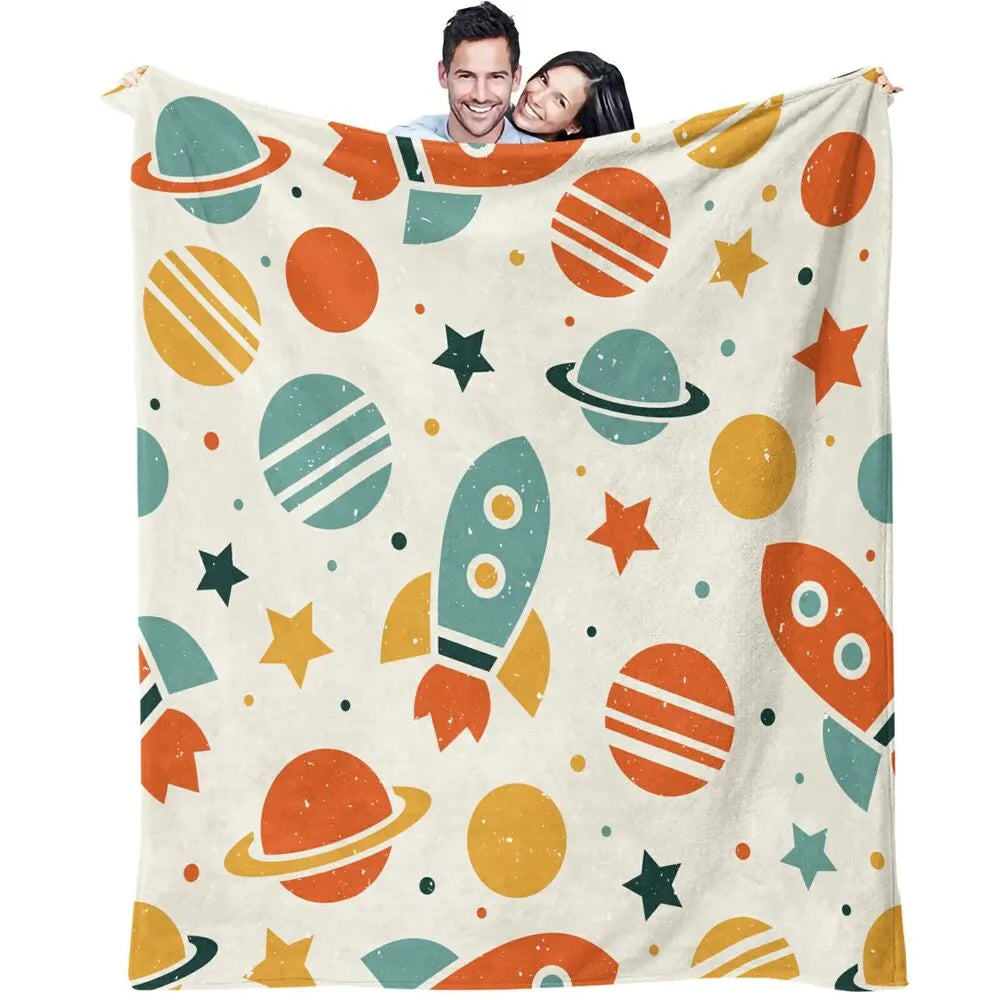 Space - Themed Multipurpose Throw Blanket