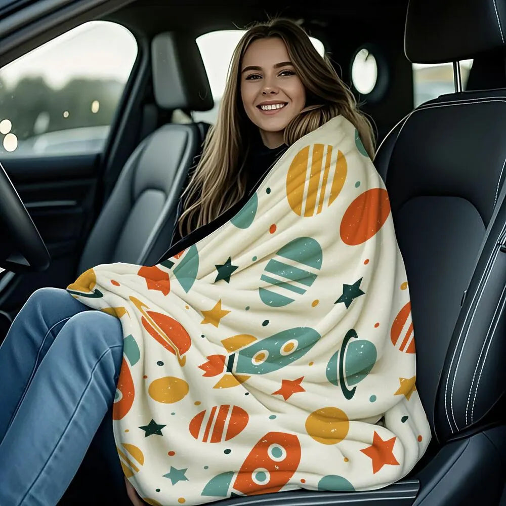 Space - Themed Multipurpose Throw Blanket