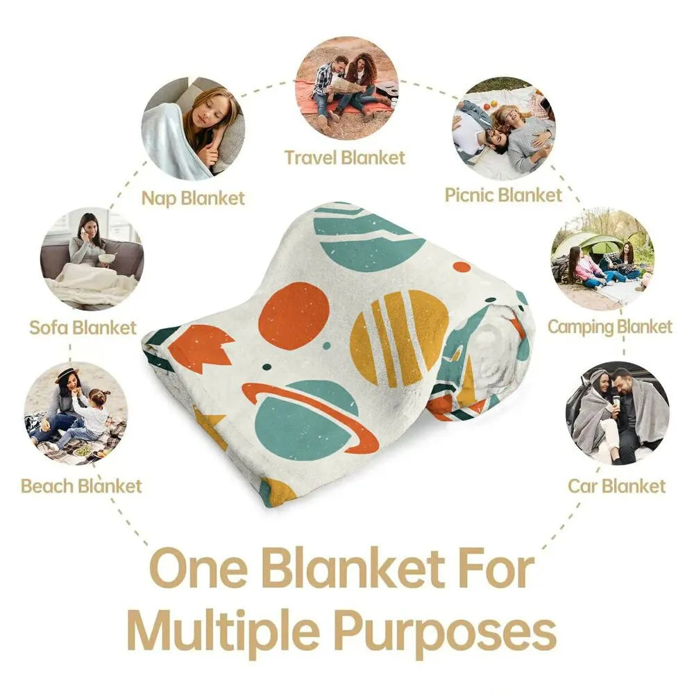 Space - Themed Multipurpose Throw Blanket