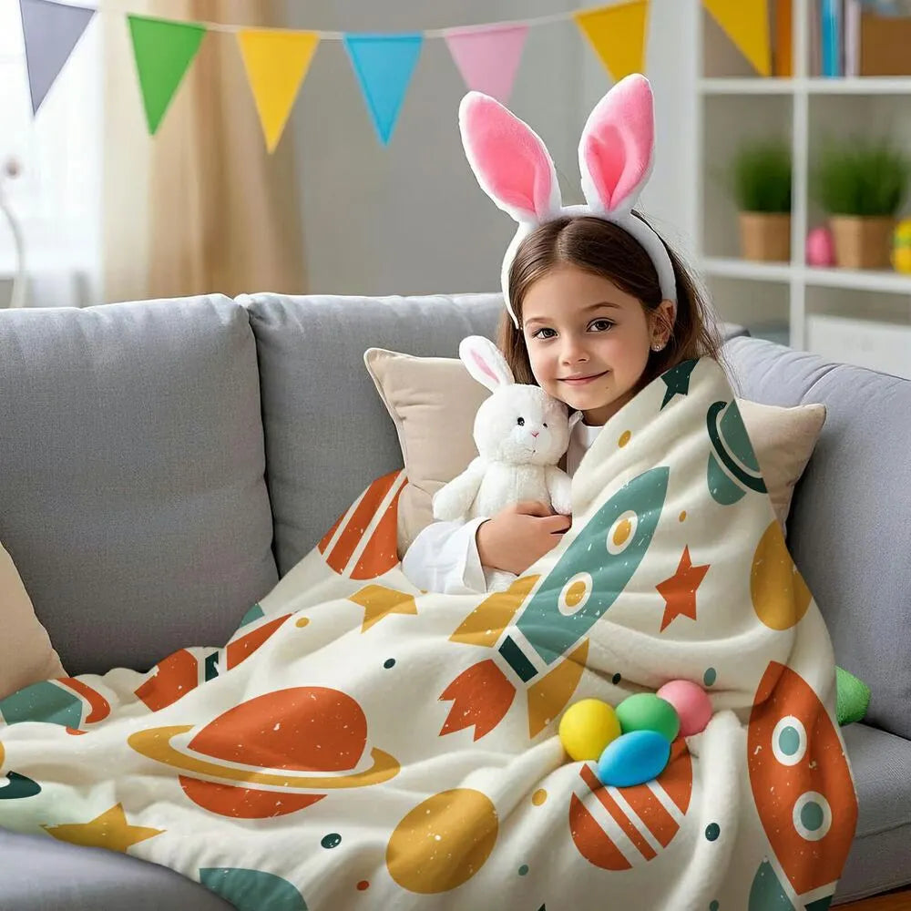 Space - Themed Multipurpose Throw Blanket