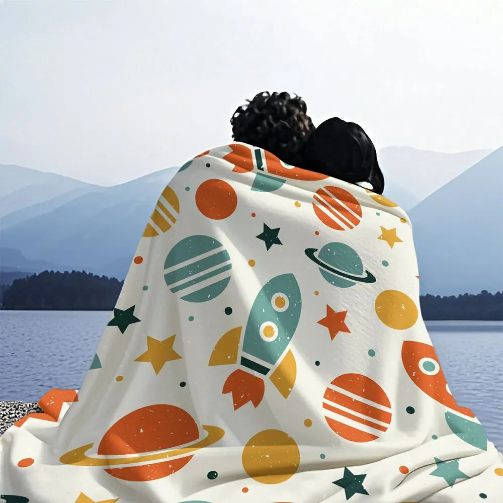 Space - Themed Multipurpose Throw Blanket