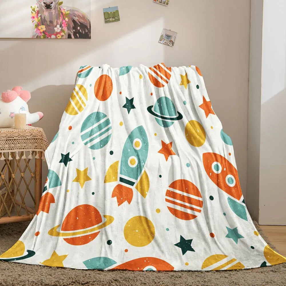 Space - Themed Multipurpose Throw Blanket